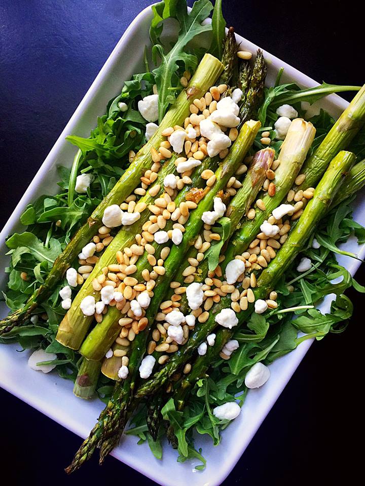 Asparagus Arugula Salad w/ Grapefruit Vinaigrette - Whisk & Shout